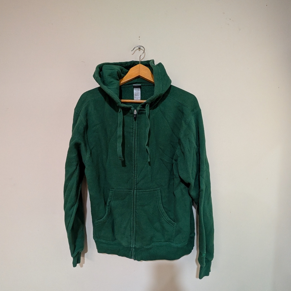 Champion Green Zip up Sweatshirts